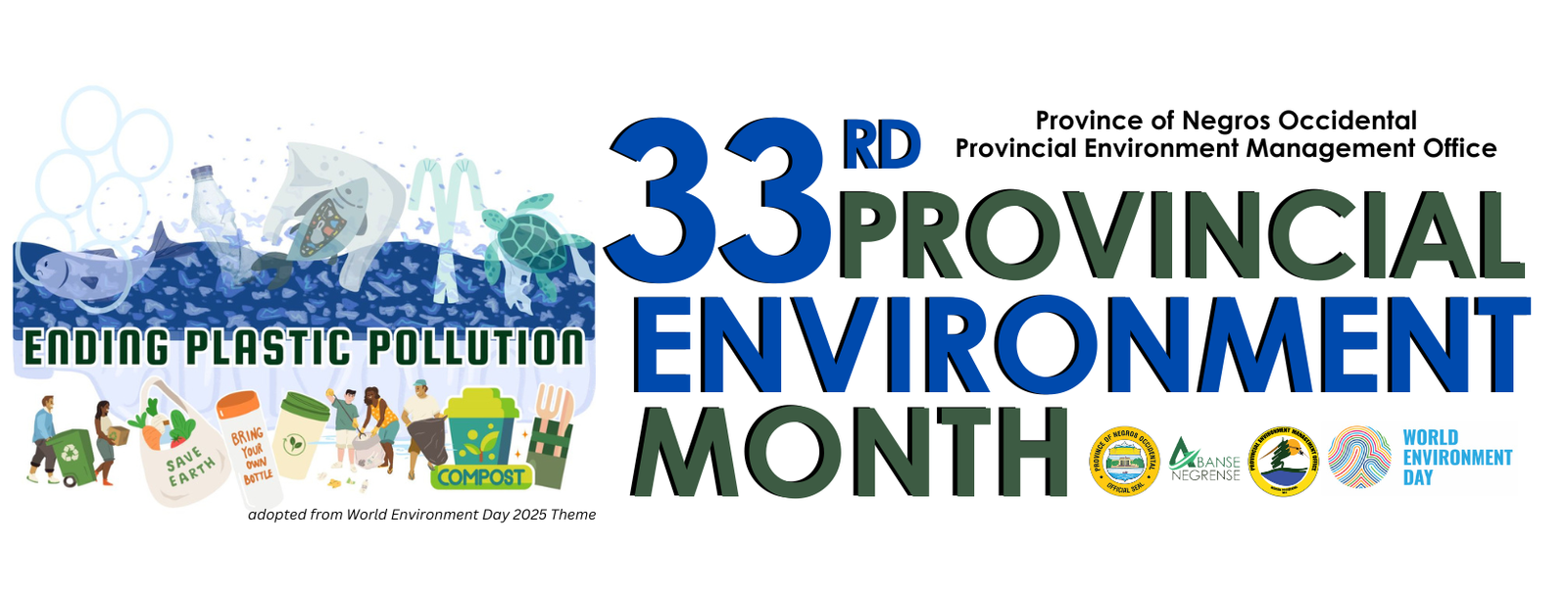 33rd Provincial Environment Month Theme: &quot;Ending Plastic Pollution&quot;